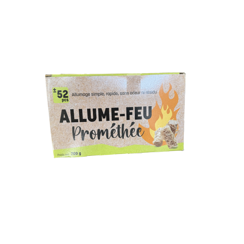 Allume-feu 100% naturel en laine de bois (50 pcs)