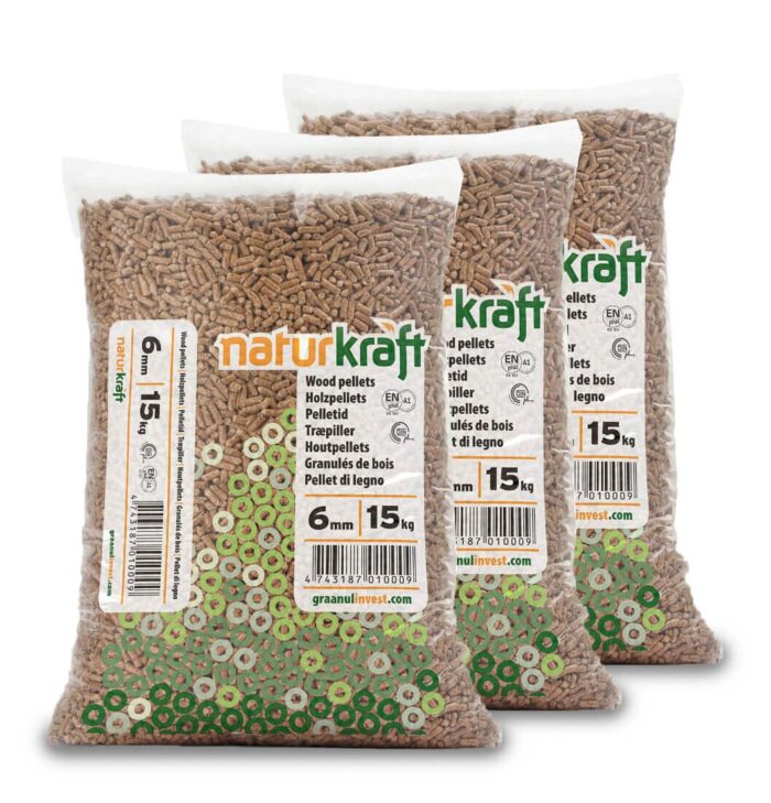 Naturkraft Pellets DIN+ & ENplus A1 à 15 kg 34 sacs (510 kg)